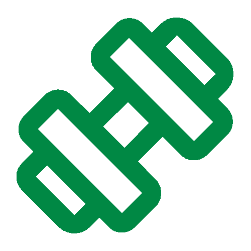 Exercise green icon